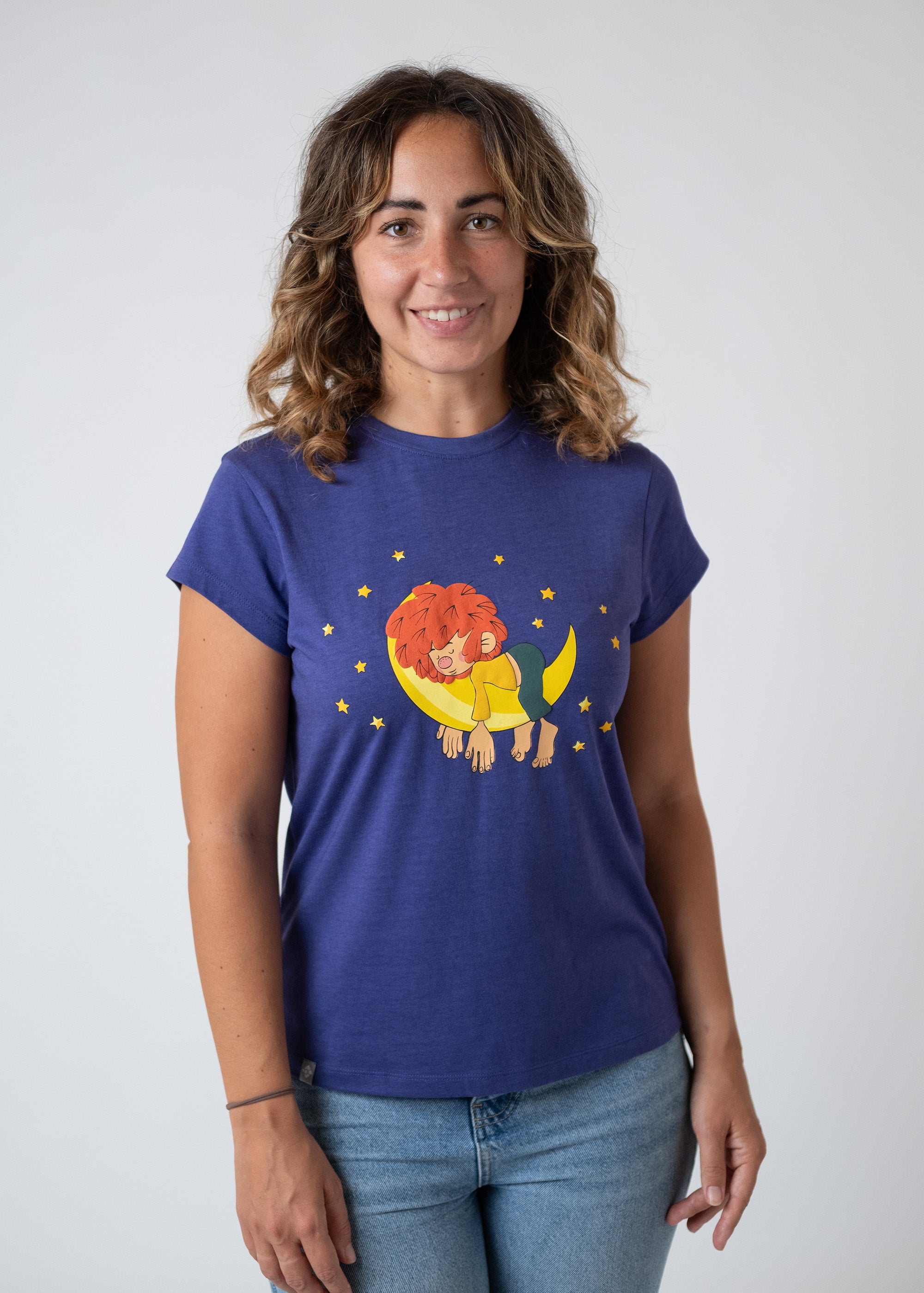 T-Shirt "Pumuckl schläft" - blau