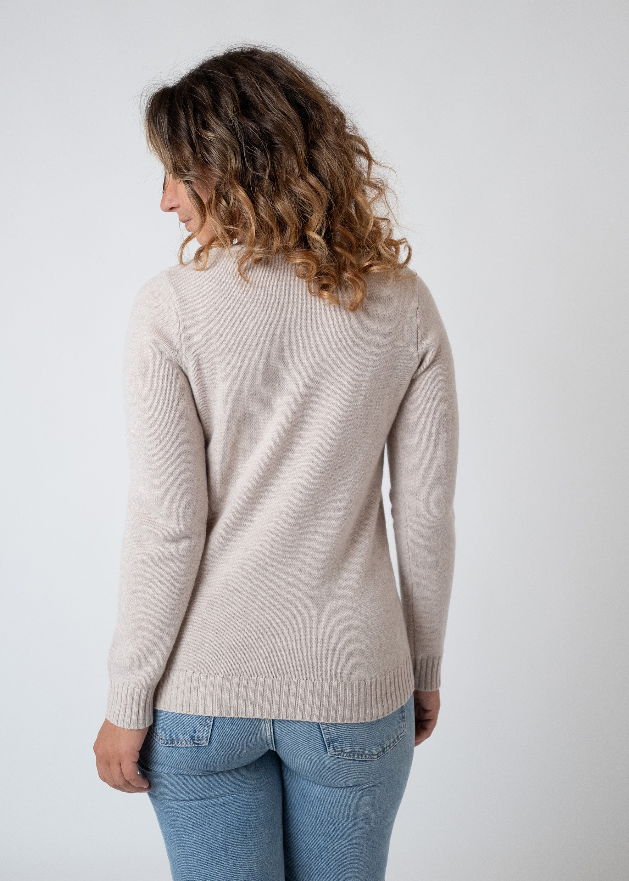 Strickpullover "Edelweiß" - beige (Damen)