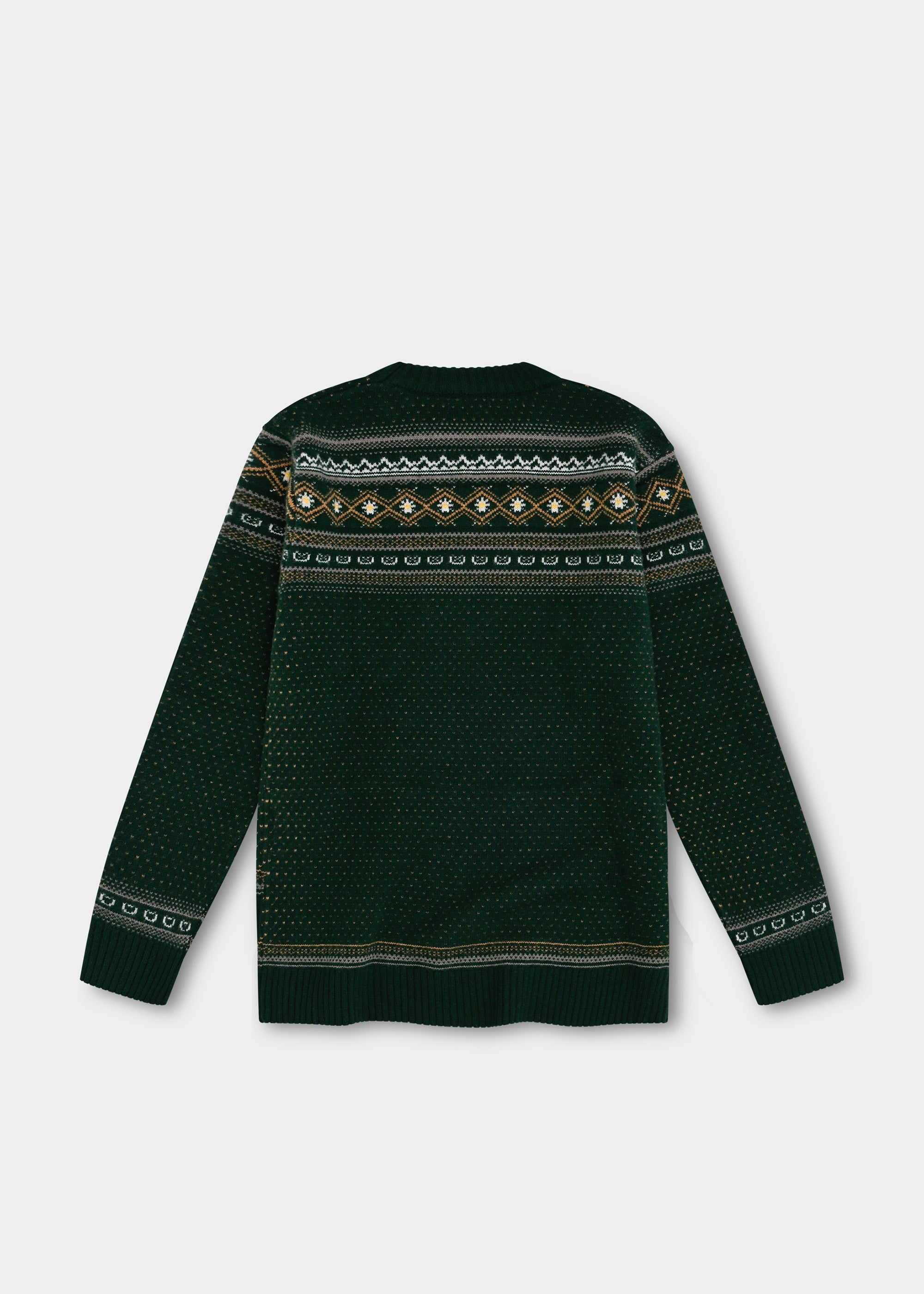 Strickpullover "Winterliebe" - dunkelgrün