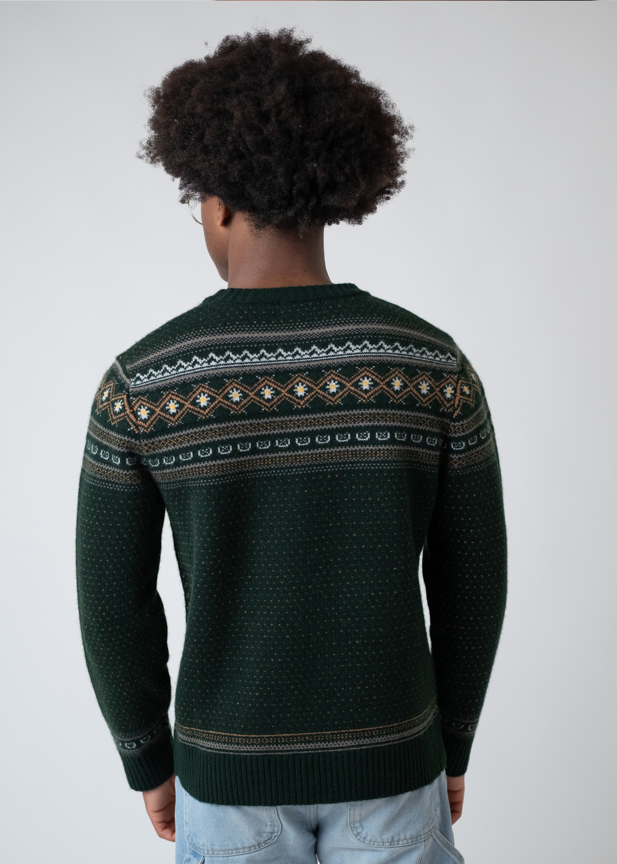 Strickpullover "Winterliebe" - dunkelgrün