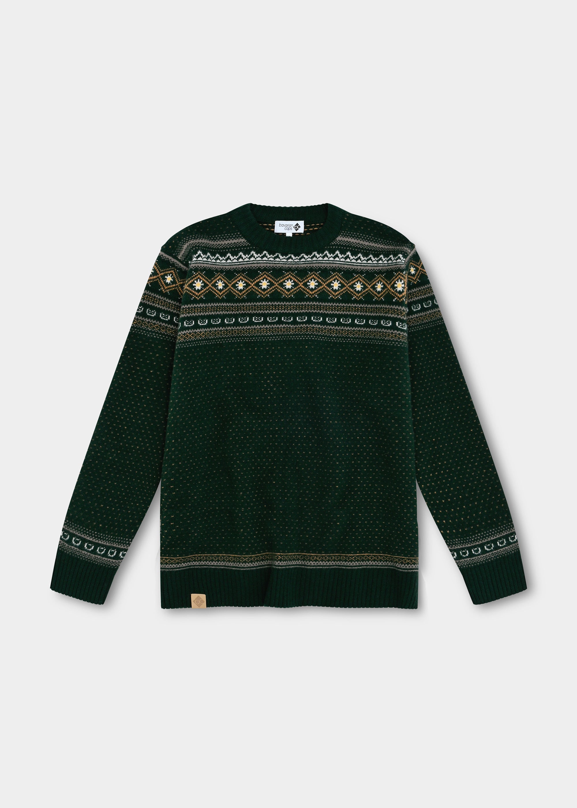 Strickpullover "Winterliebe" - dunkelgrün
