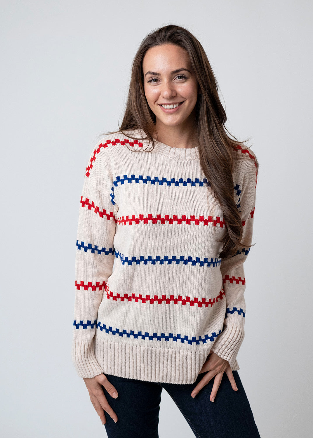 Strickpullover "Pippi Langstrumpf" - natur