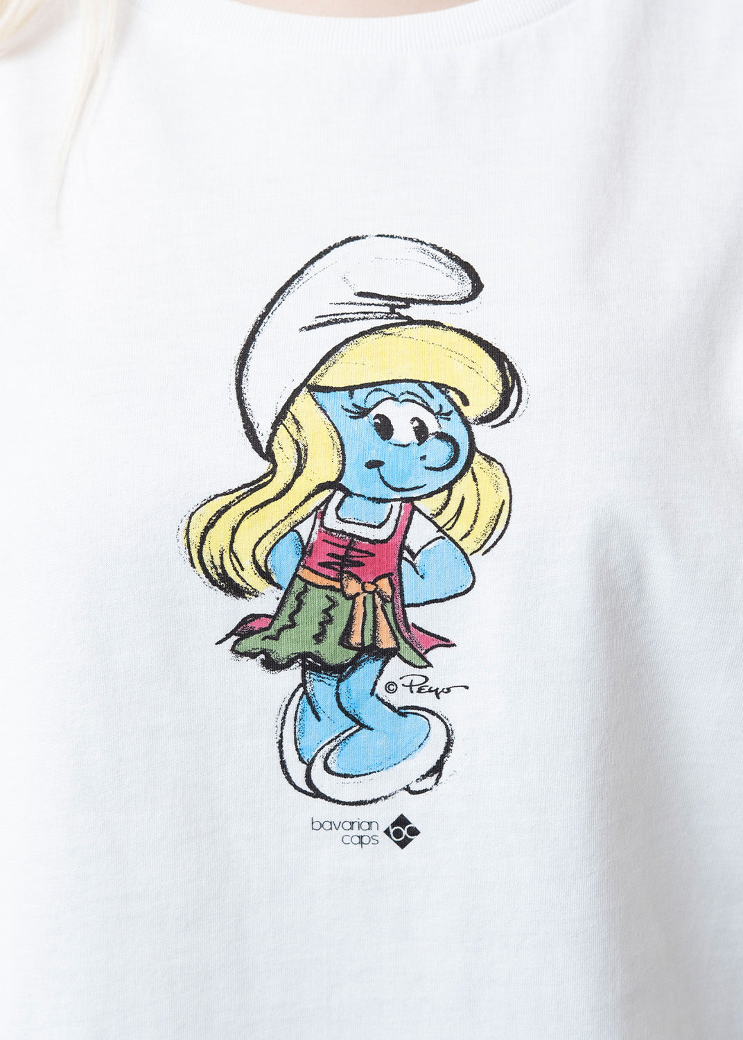 T-Shirt "Schlumpfine" - weiß