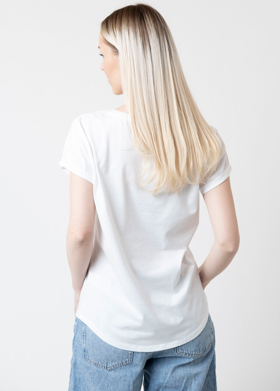 T-Shirt "Schlumpfine" - weiß
