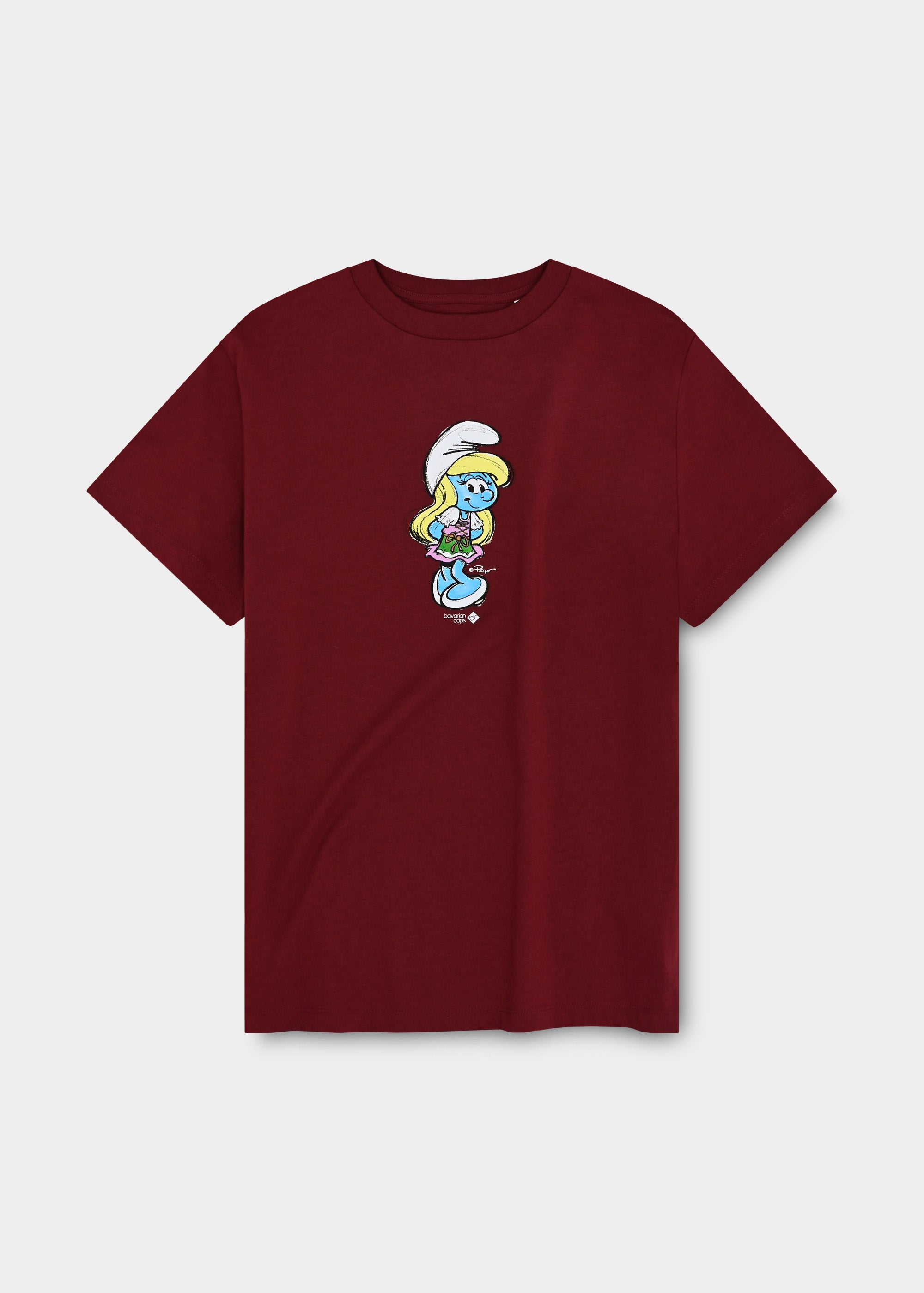T-Shirt "Schlumpfine" - dunkelrot