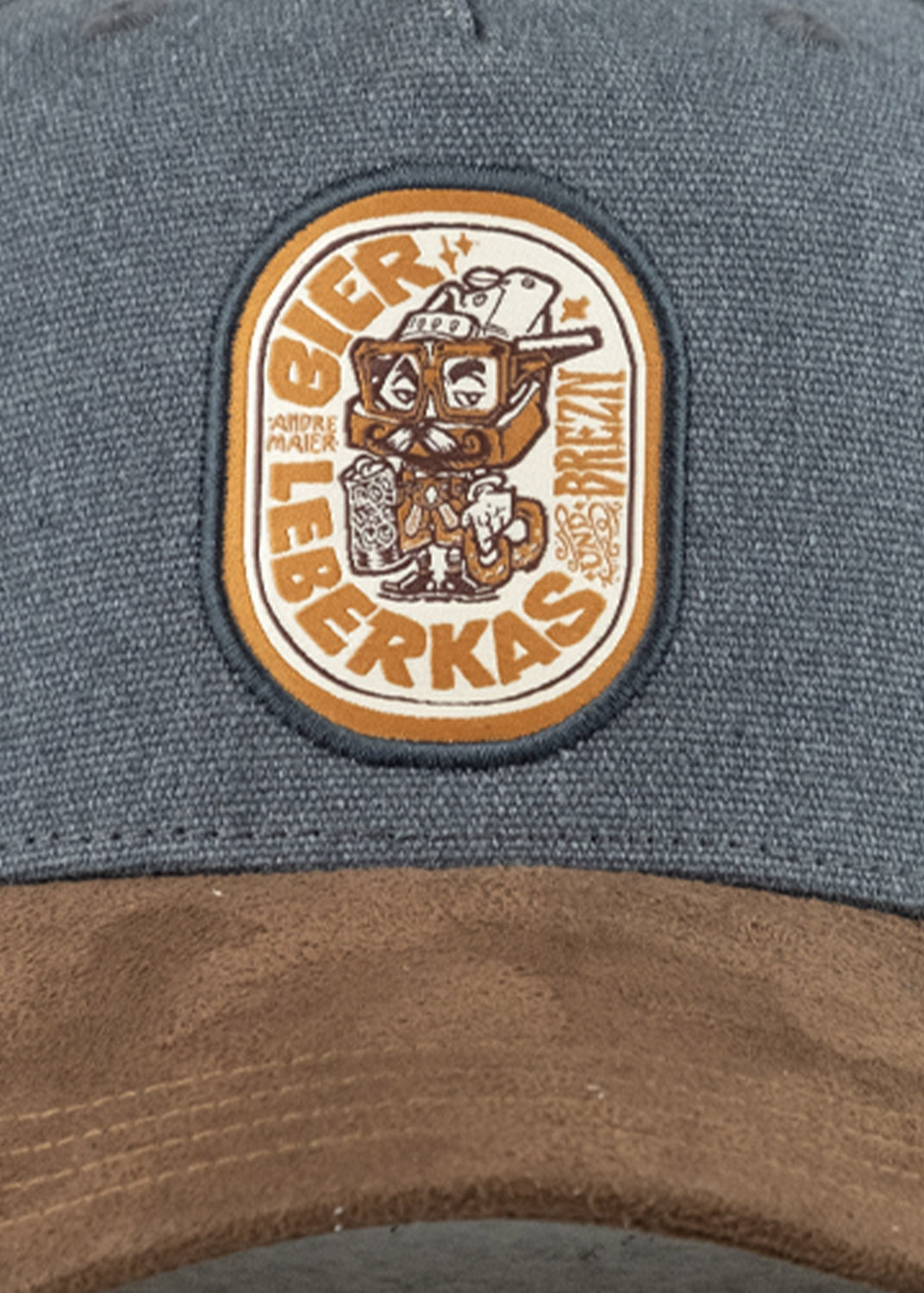 Cap "Bavarian Trinity" - blaugrau (Curved)