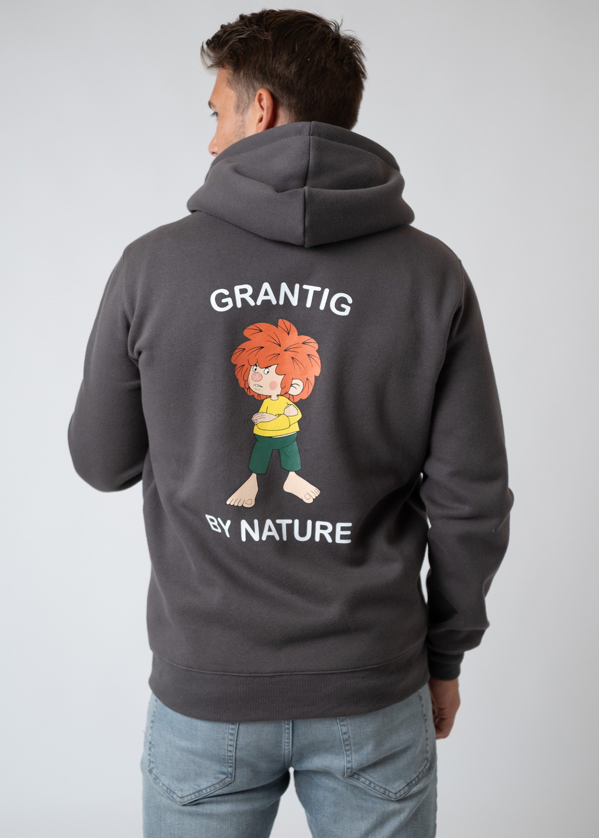 Zipper "Grantig by nature" - dunkelgrau