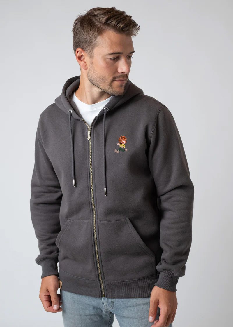 Zipper "Grantig by nature" - dunkelgrau